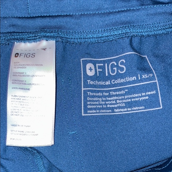 Figs Deep Reef Zamora Jogger Scrub Pants - Picture 5 of 6